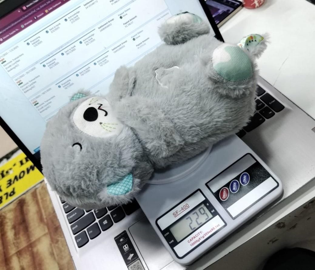 Reetrix Breathing Teddy Bear with Soothing Music, Comfort Plush