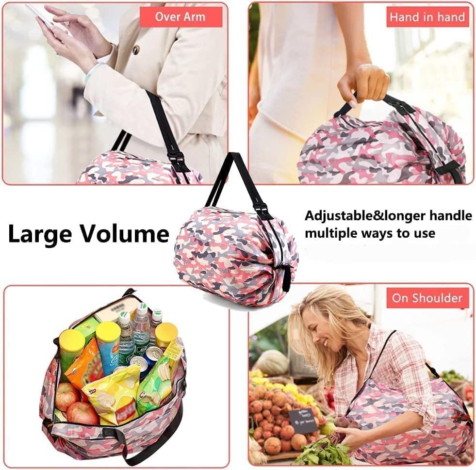 Reetrix Two Pieces Foldable Shopping Bag