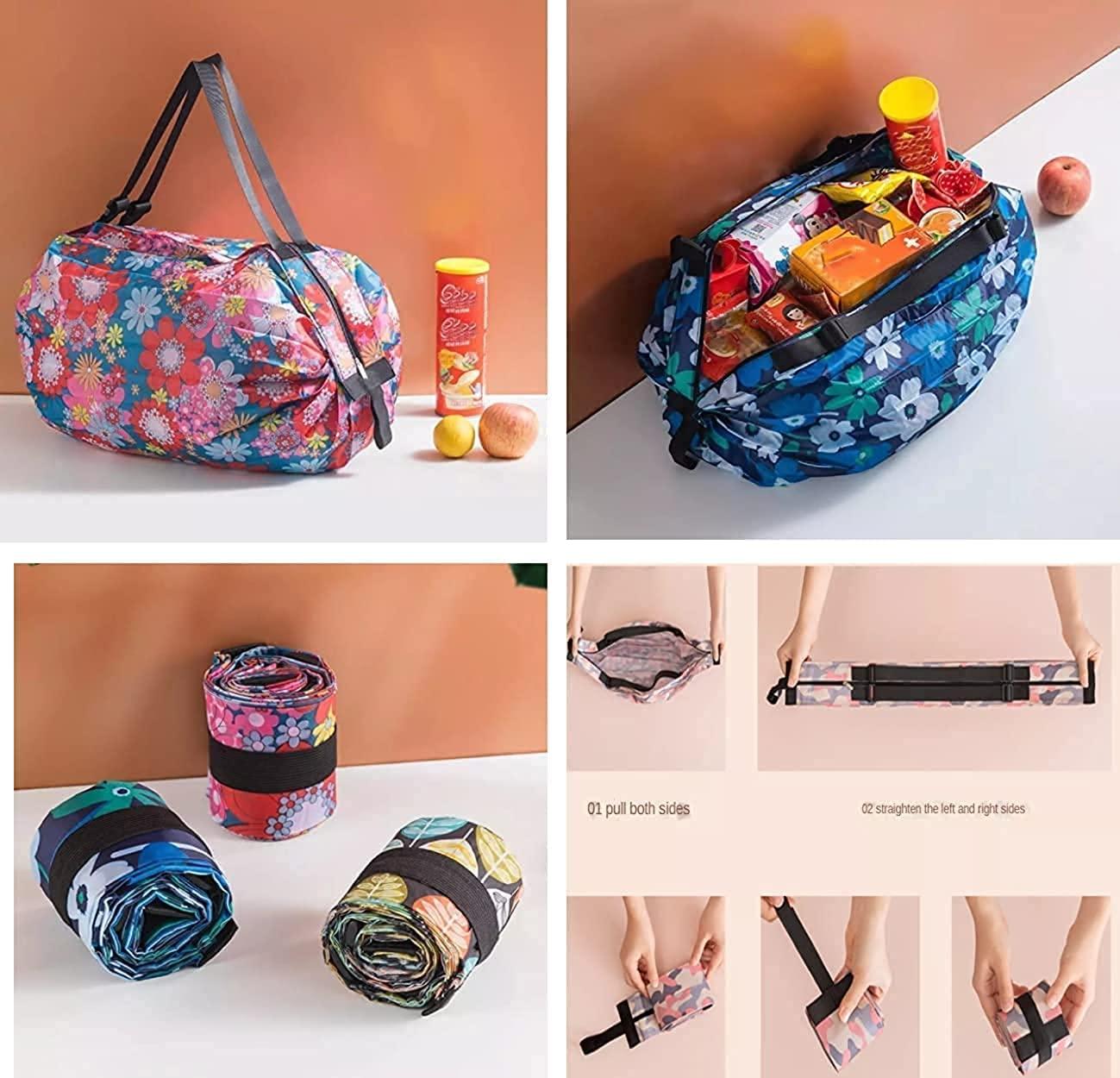 Reetrix Two Pieces Foldable Shopping Bag
