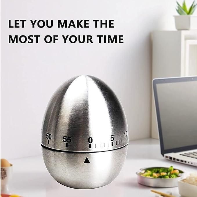 Reetrix Egg Shaped Stainless Steel Timer