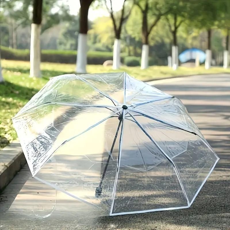 Reetrix Clear Dome See Through Umbrella Transparent Rain Windproof