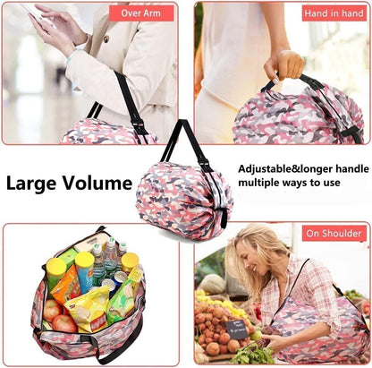 Reetrix Two Pieces Foldable Shopping Bag