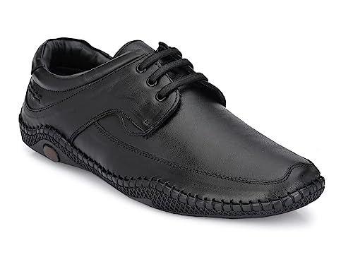 Reetrix Roman Black Sandals For Men