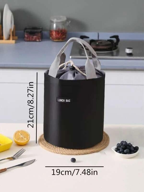 Reetrix Round Insulated Lunch Bag – Portable & Thermal Food Storage Tote