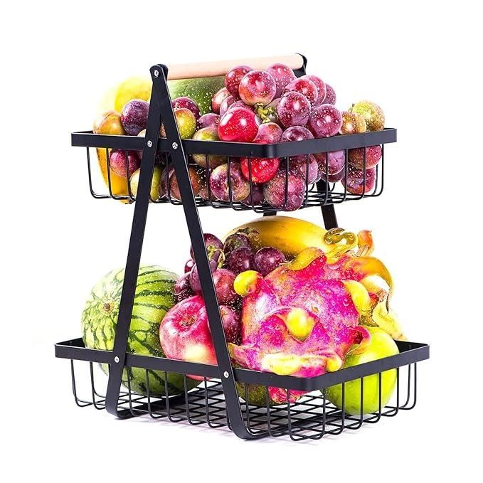 Reetrix 2 Tier Fruit and Vegetable Basket