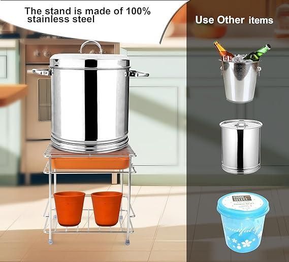 Reetrix Heavy Steel Matka Stand with Free Tray