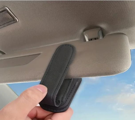 Reetrix Automaze Leather Car Visor Sunglass Holder - Clip for Car