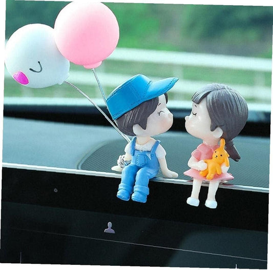 Reetrix Couple Car Decoration Cute Cartoon Couples