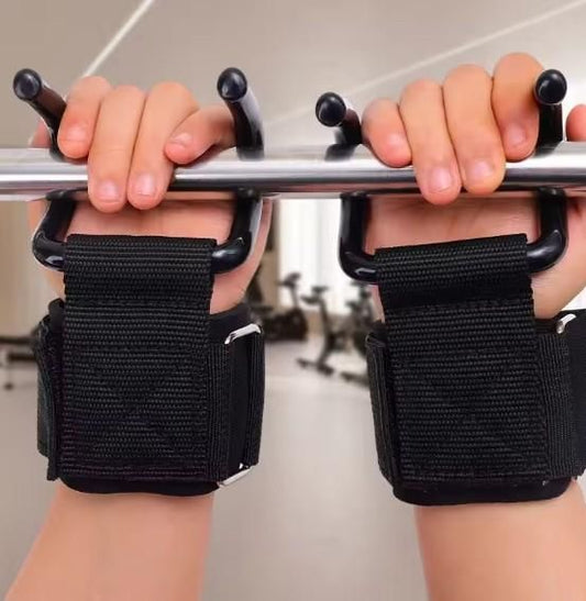 Reetrix Weight Lifting Rod Hooks Wrist Support (Pair of 1)