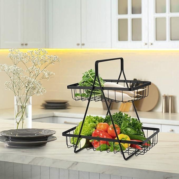 Reetrix 2 Tier Fruit and Vegetable Basket