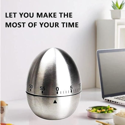 Reetrix Egg Shaped Stainless Steel Timer