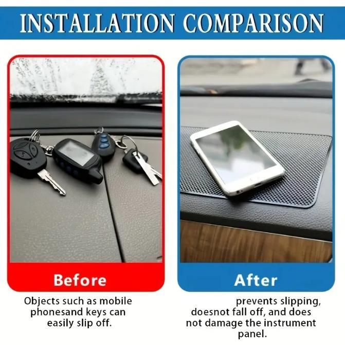 Reetrix High-Temperature Resistant Silicone Car Dashboard Mat - Non-Slip