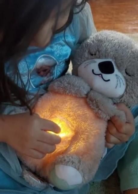 Reetrix Breathing Teddy Bear with Soothing Music, Comfort Plush