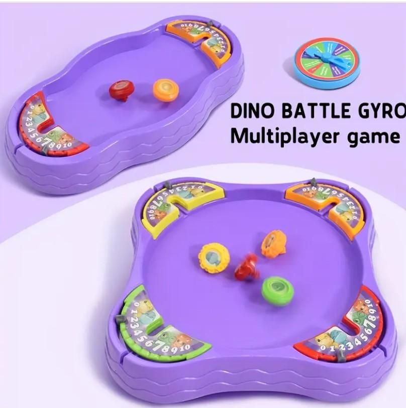 Reetrix Dino Battle Gyro Spinning Toys & Fun Board Games for Kid's