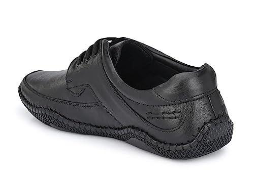 Reetrix Roman Black Sandals For Men