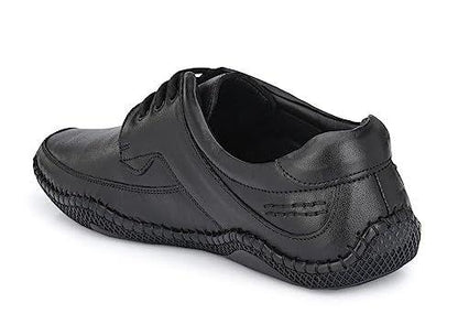 Reetrix Roman Black Sandals For Men