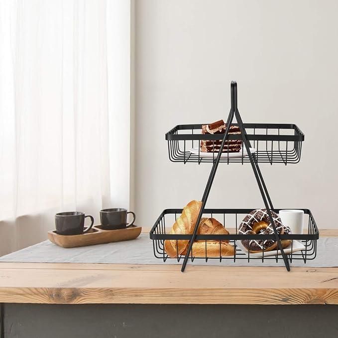 Reetrix 2 Tier Fruit and Vegetable Basket