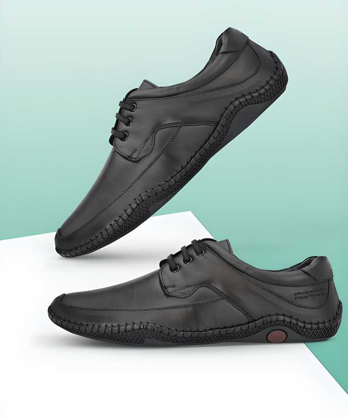 Reetrix Roman Black Sandals For Men
